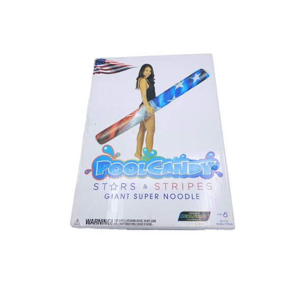 Pool Candy inflatable Stars and Stripes Super Pool Noodle - Picture 2 of 4
